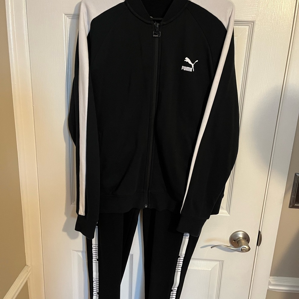 Men’s Puma Black and White Track Suit